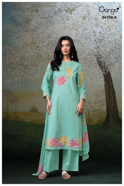 Ganga hridanshi 4708 dress materials wholesale dealers in bangalore